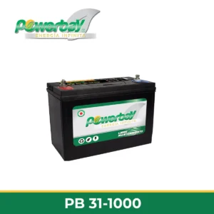 Batería POWERBAY PB31-1000 pesada 115Ah 950CCA polaridad invertida con bornes tipo perno para camiones