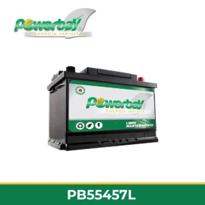 Batería POWERBAY PB55457L libre mantenimiento 58Ah 500CCA polaridad normal positivo derecho