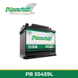 Batería POWERBAY PB55459L 55Ah 450CCA polaridad normal positivo derecho para taxi y uso particular